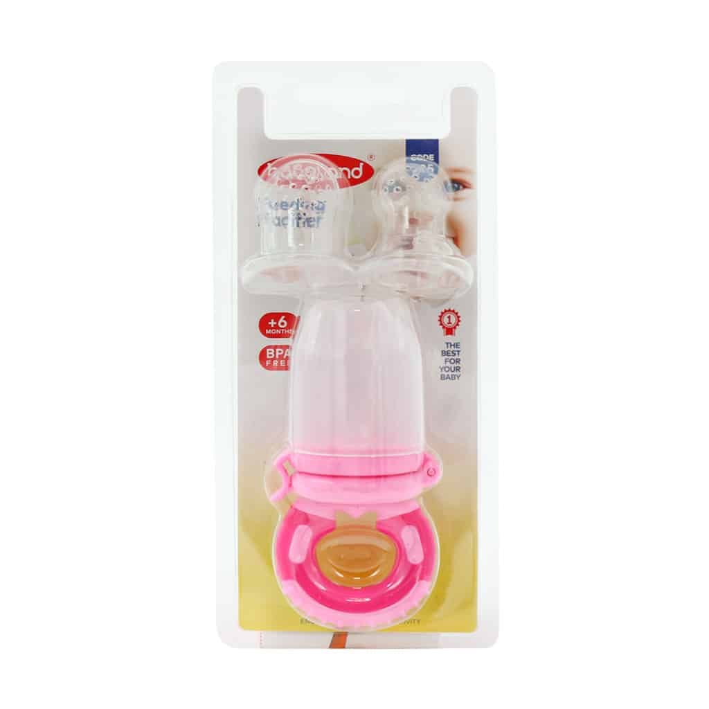 Baby-Land-Feeding-Pacifier-Code-285-pink عصاره خوری بیبی لند کد 285 - تصویر 1